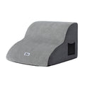 Steel Pack 2-Step Foam Pet Stairs – Grey