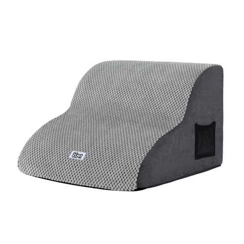 Steel Pack 2-Step Foam Pet Stairs – Grey