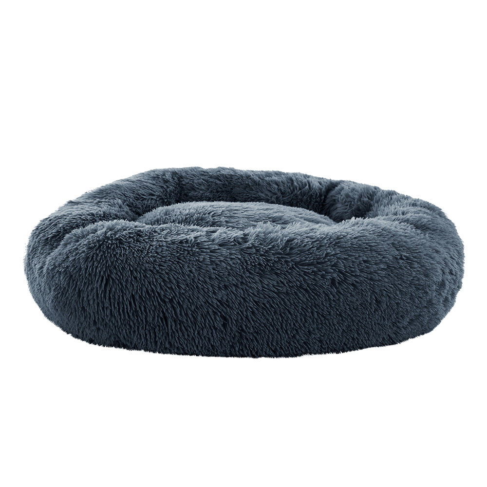 Steel Pack Calming Donut Bed – Dark Grey, 90 cm (dogs up to 25 kg)