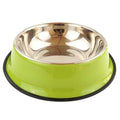 Stainless steel dog bowl, Green, 34 cm