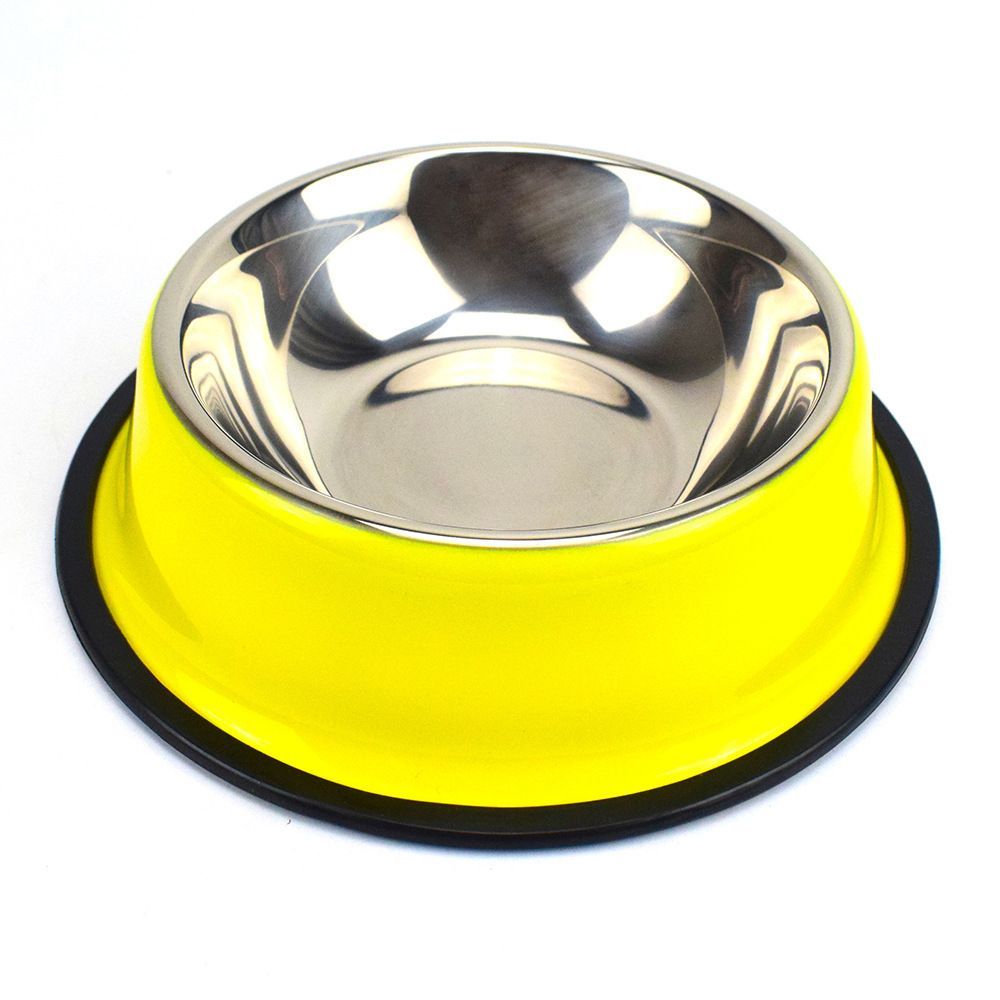 Stainless steel non-slip dog bowl, Pink, 18 cm – photo 13