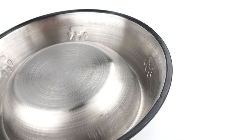 Stainless steel dog bowl, Red, 34 cm – photo 4
