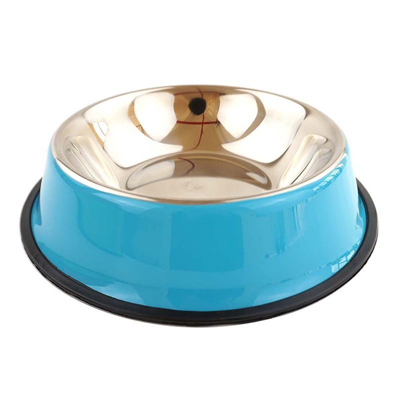 Stainless steel dog bowl, Yellow, 26 cm – photo 3