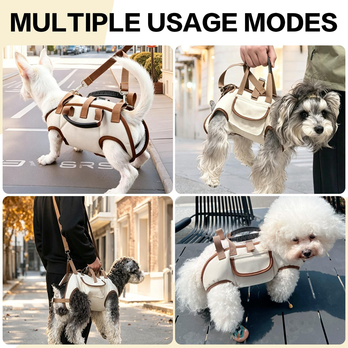 Steel Pack Hands-Free Dog Backpack Carrier – Brown