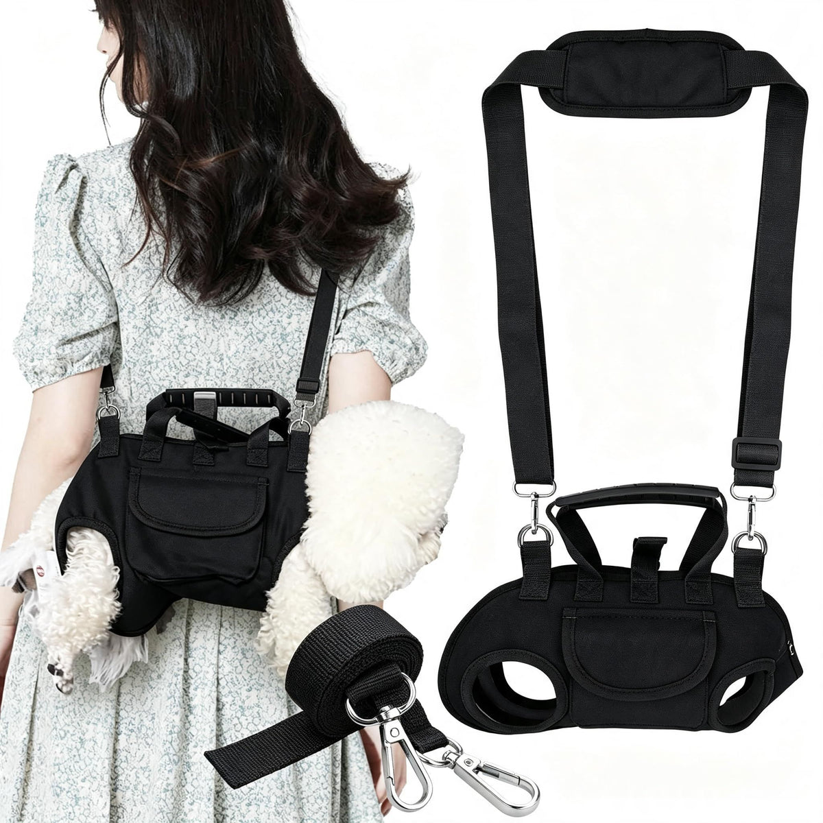 Steel Pack Hands-Free Dog Backpack Carrier – Brown