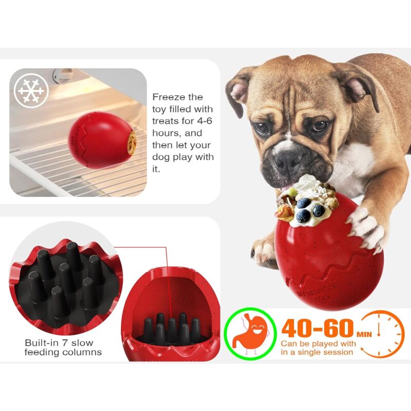 Steel Pack Dino Egg Treat & Chew Toy