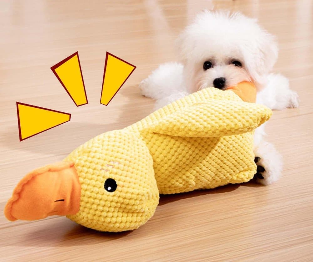 Steel Pack Calming Plush Duck – M