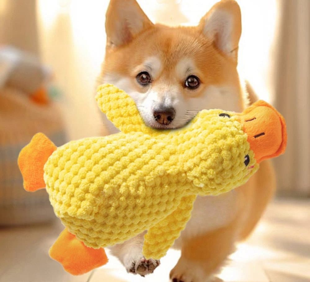 Steel Pack Calming Plush Duck – M