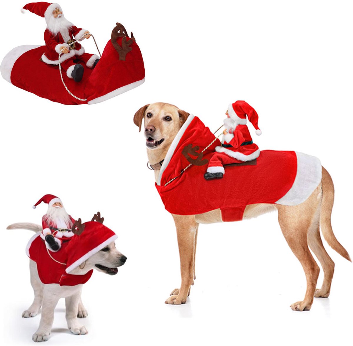 Santa Rider Christmas Costume, XXL