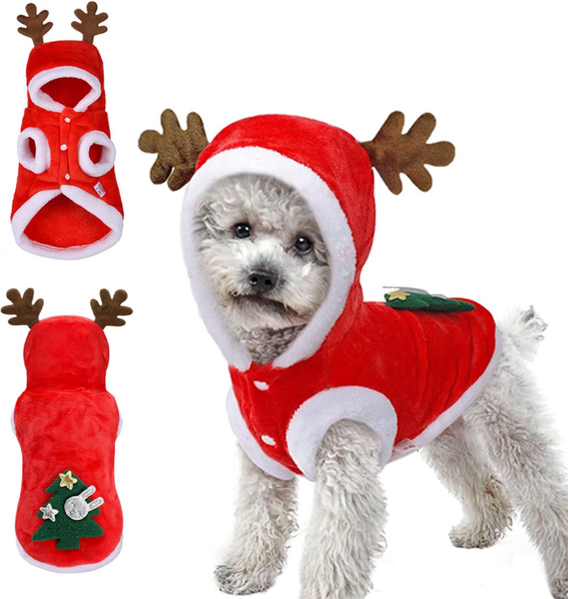 Christmas Reindeer Hoodie, XS