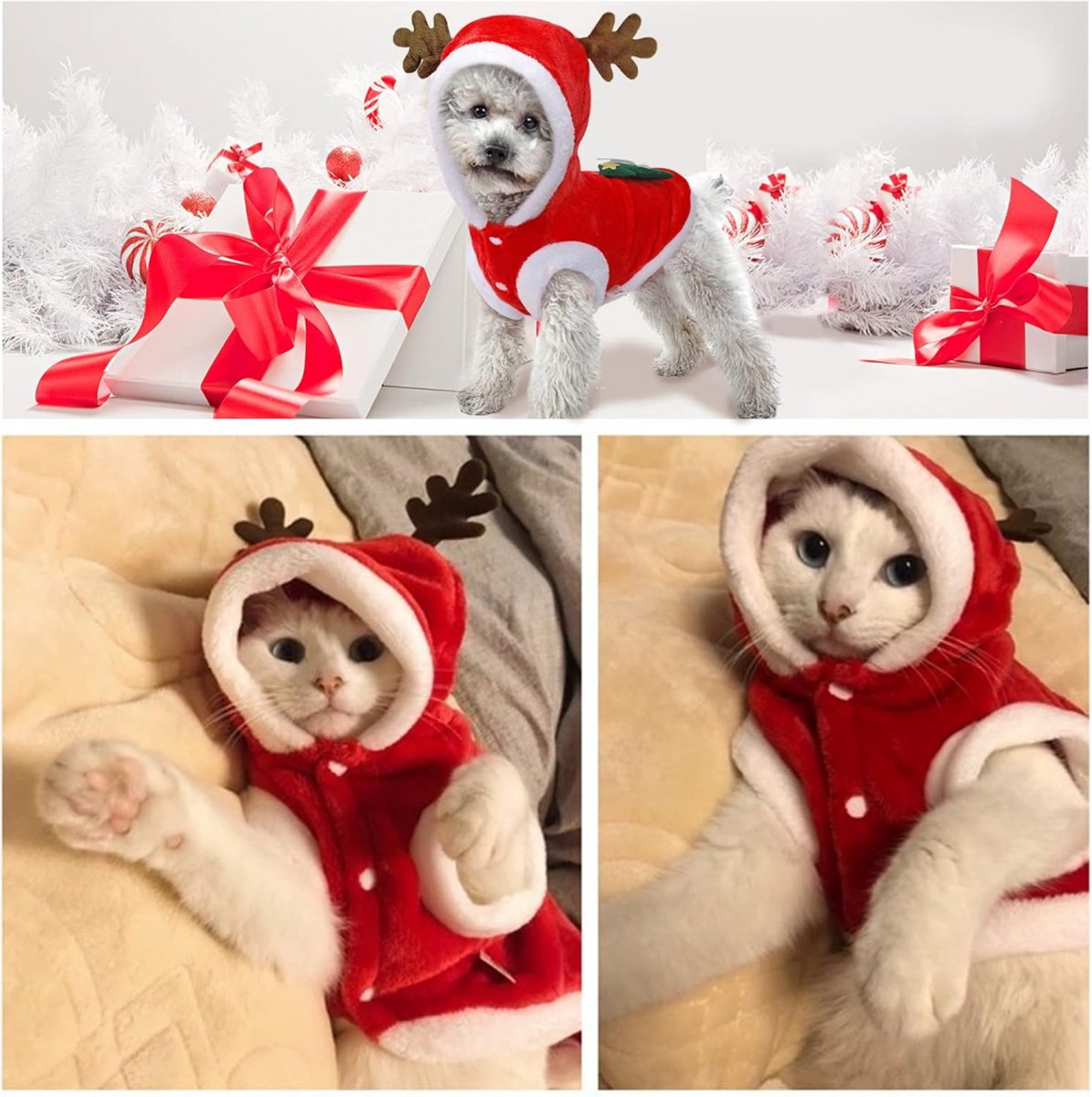 Christmas Reindeer Hoodie, XS – photo 3