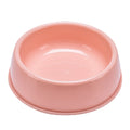 Plastic Dog Bowl, Non Slip Candy Color Plastic Pet Food Bowl, Shallow Cat Food Dish, Reusable Pet Food And Water, Pink, 18.3 x 5.4 x 15.5 cm