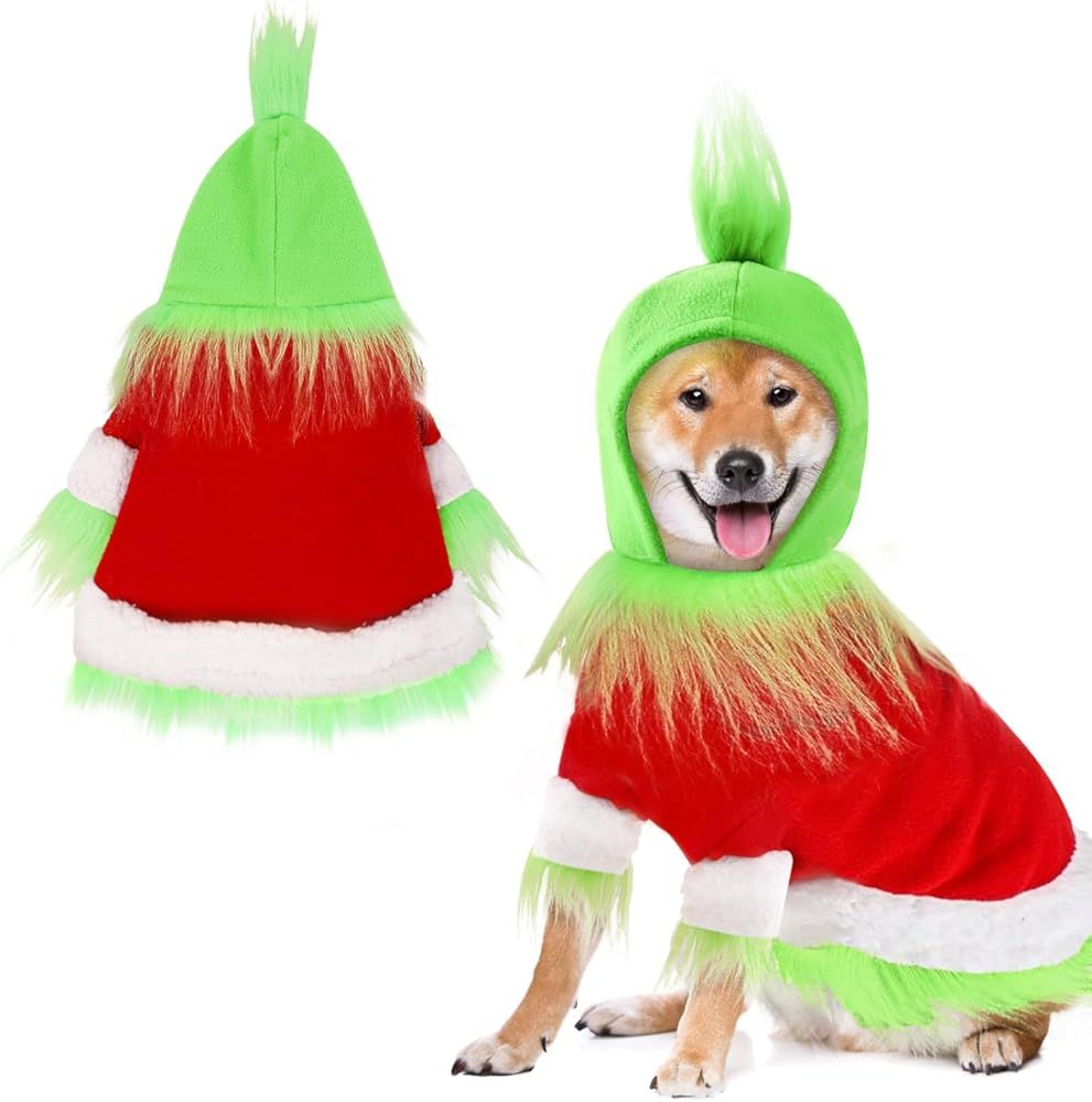 Green Furry Christmas Hoodie (one size)