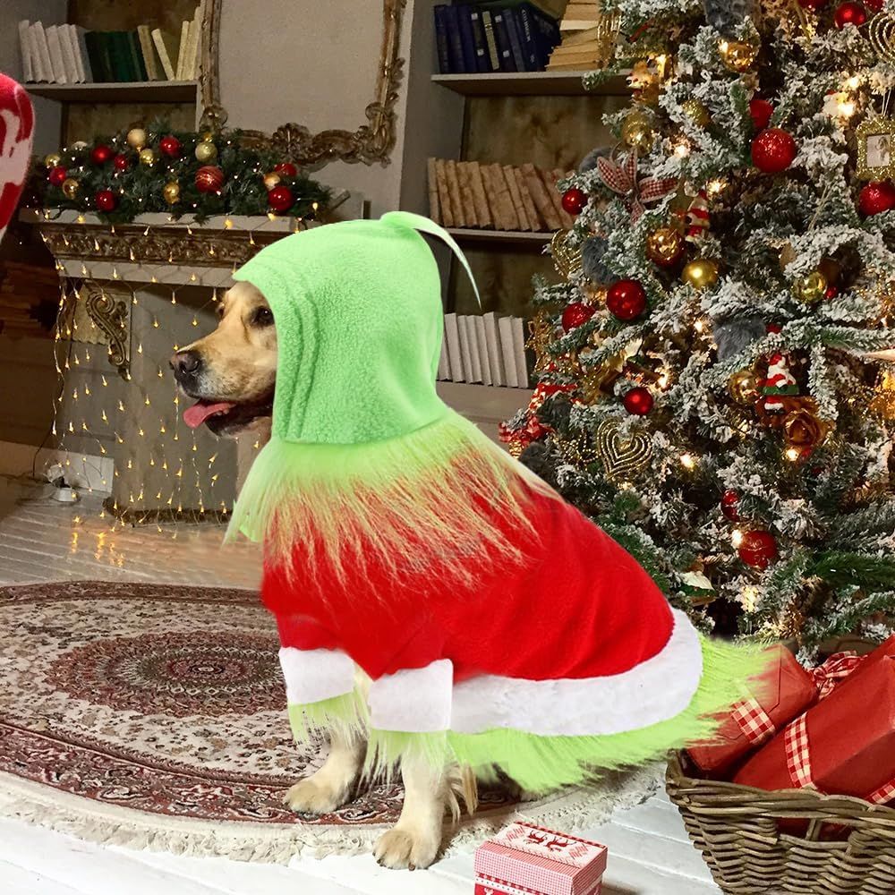 Green Furry Christmas Hoodie (one size) – photo 7