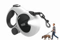 Steel Pack Retractable LED Leash – L