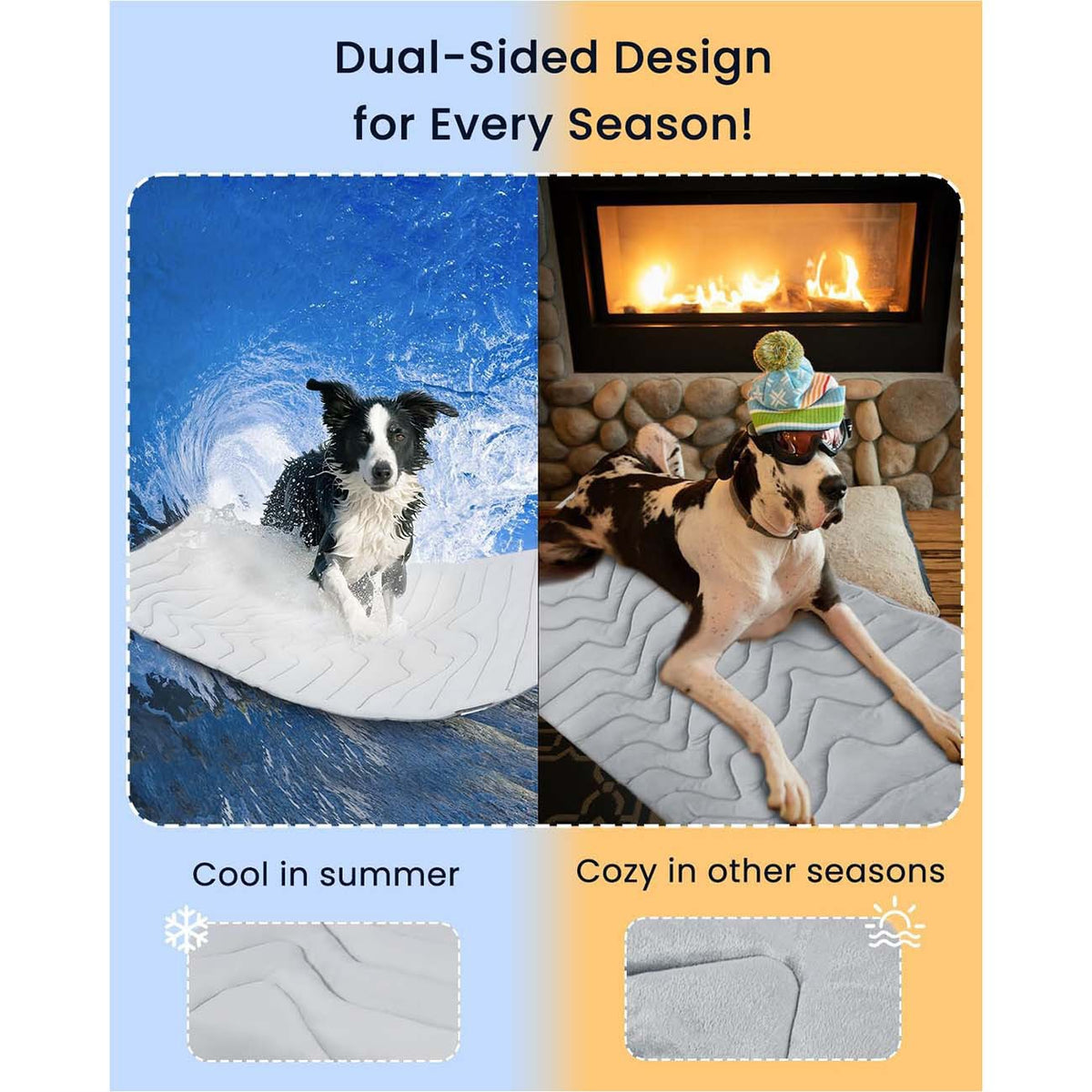 Steel Pack Cooling Mat 2-Pack – M (91 × 58 cm, up to 20 kg)