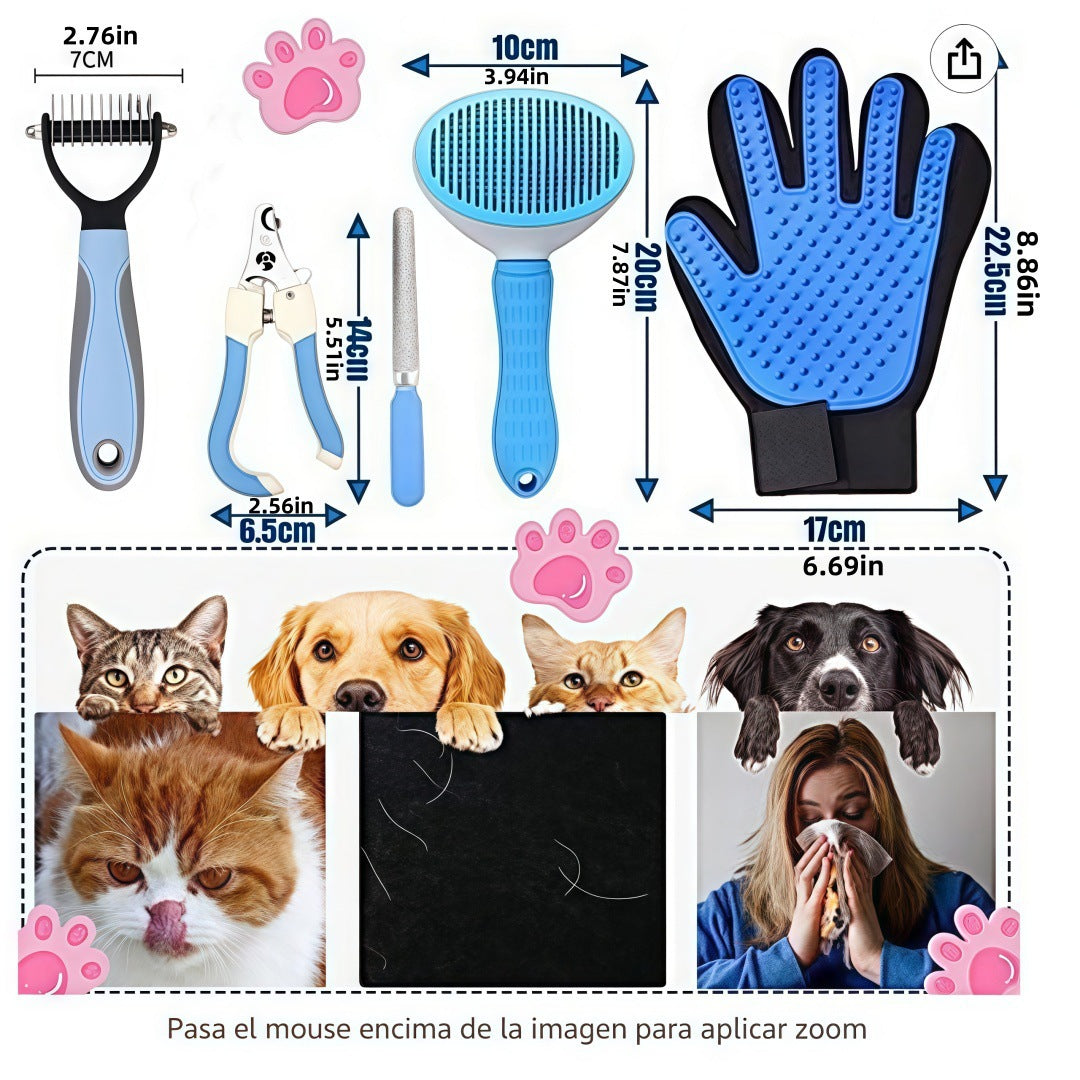 Steel Pack 5-in-1 Grooming Kit – Pink