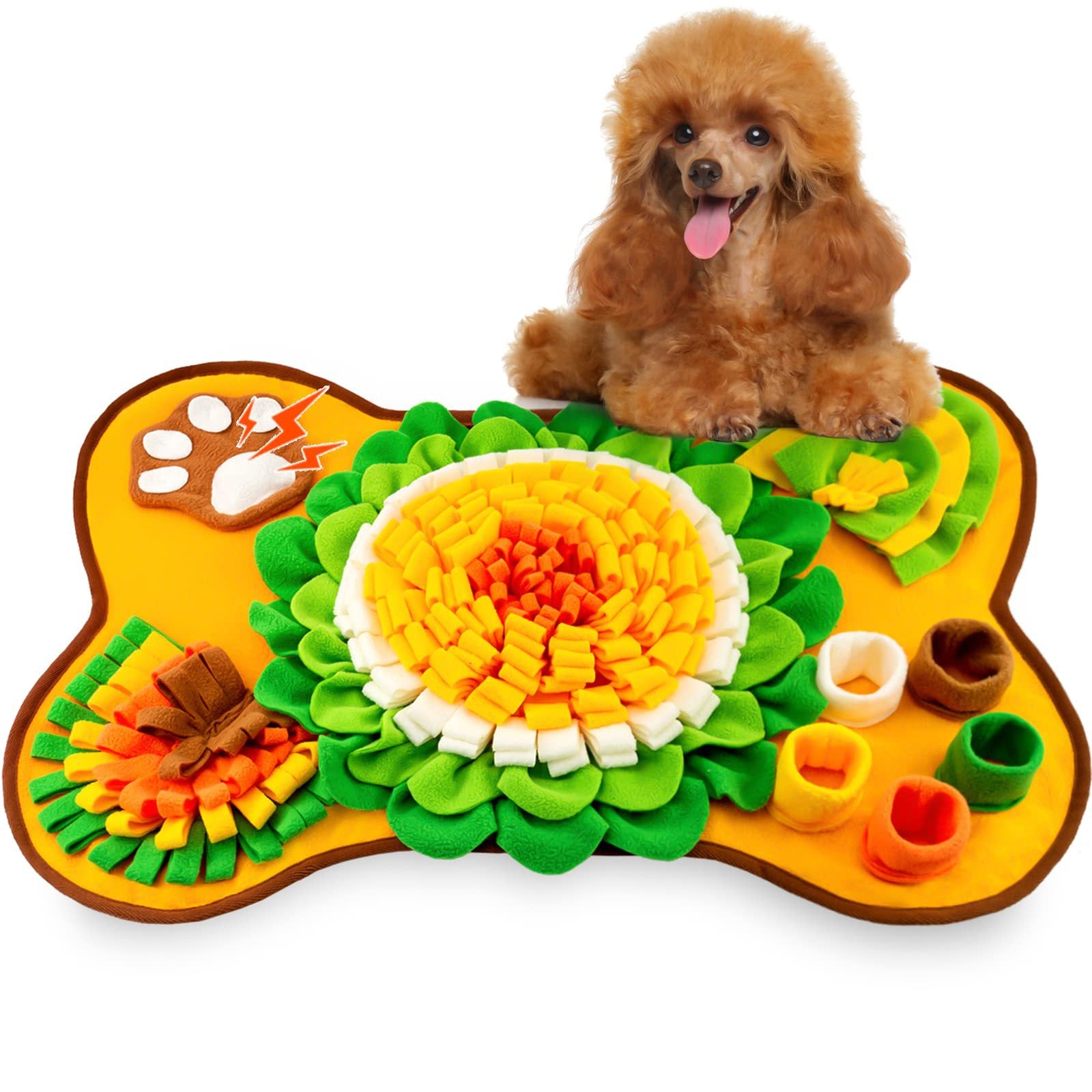 Steel Pack Snuffle Mat – Golden Yellow