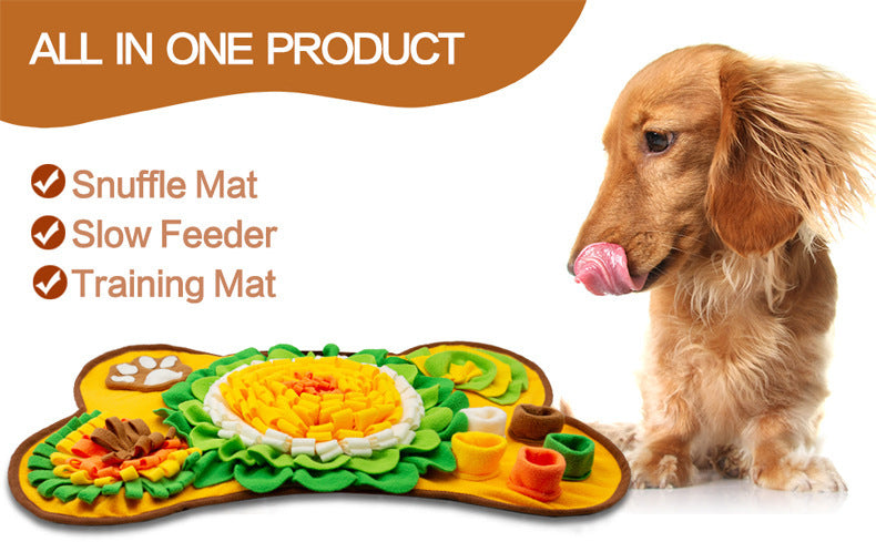 Steel Pack Snuffle Mat – Golden Yellow