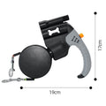 Black Dual Retractable Dog Leash - Tangle-Free 360 Degree Rotation - Built-in LED Flashlight, Individual Brake and Lock System for Two Dogs, Safety for Night Walking and Outdoor Training