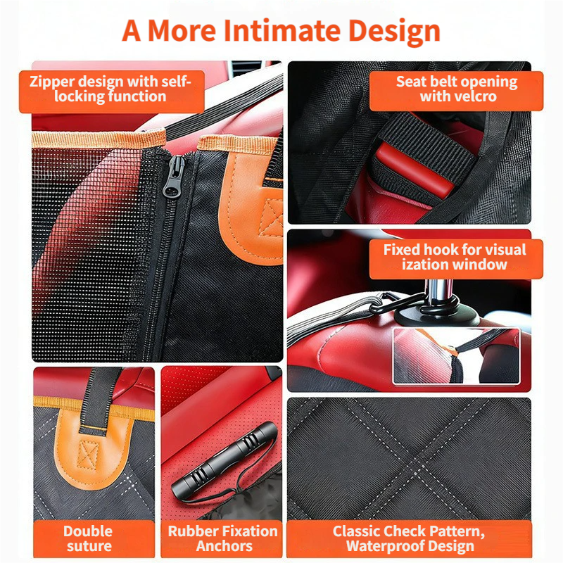 Steel Pack Waterproof Back-Seat Protector (135 × 148 cm)