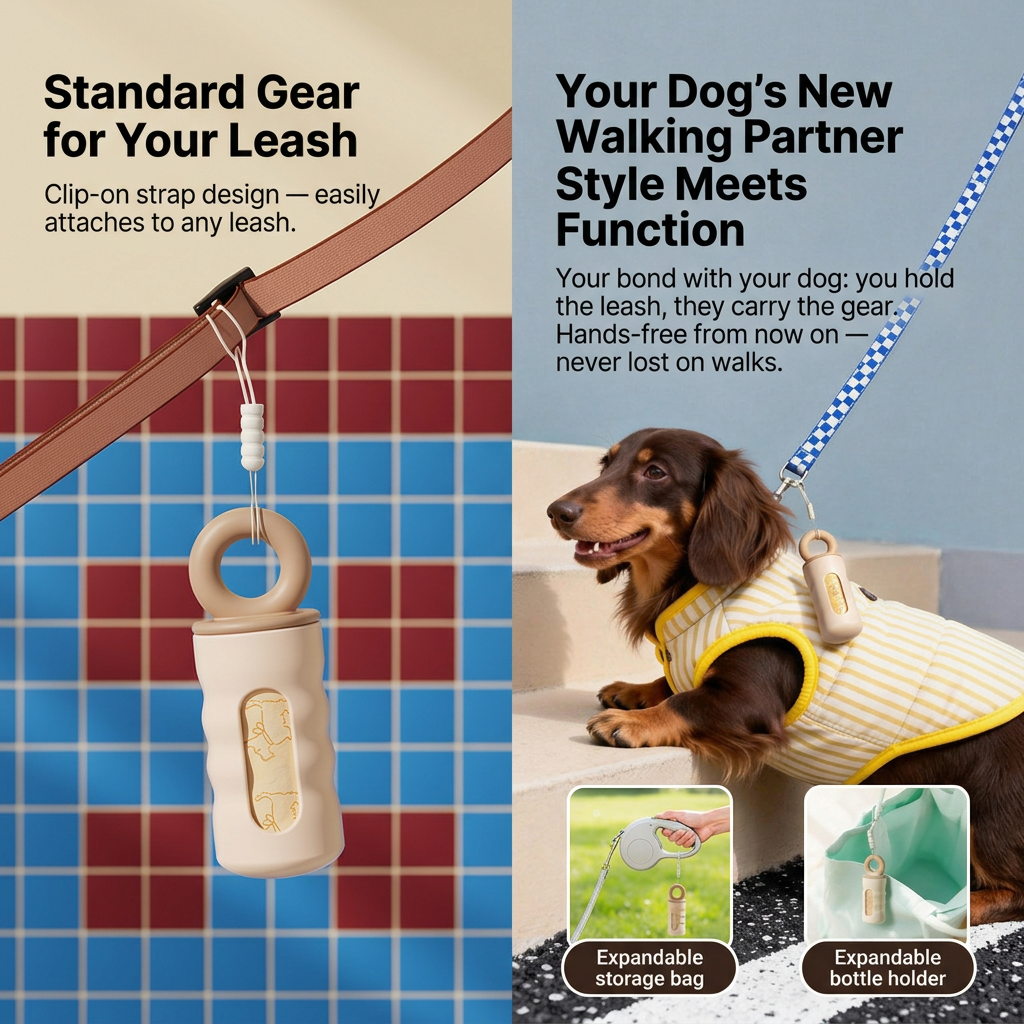 Steel Pack Poop Bag Dispenser + 4 Rolls – Blue