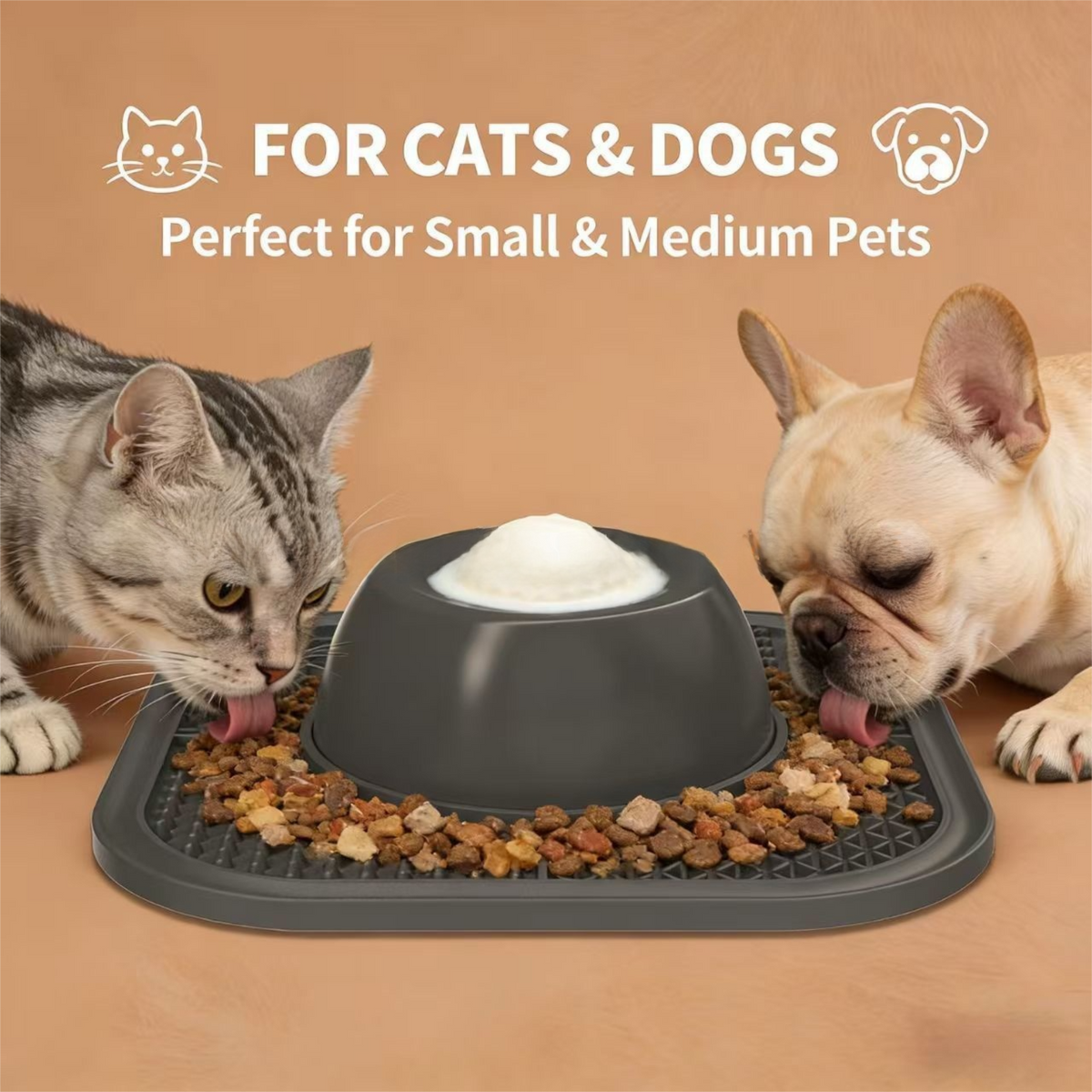 Steel Pack Slow Feeder Bowl & Lick Mat Set – Blue