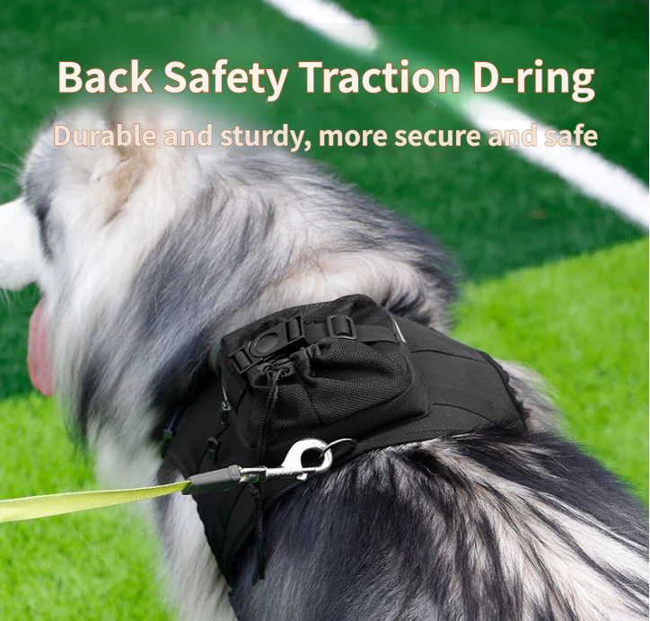 Steel Pack No-Pull Backpack Harness – Black, M (14–22 kg)
