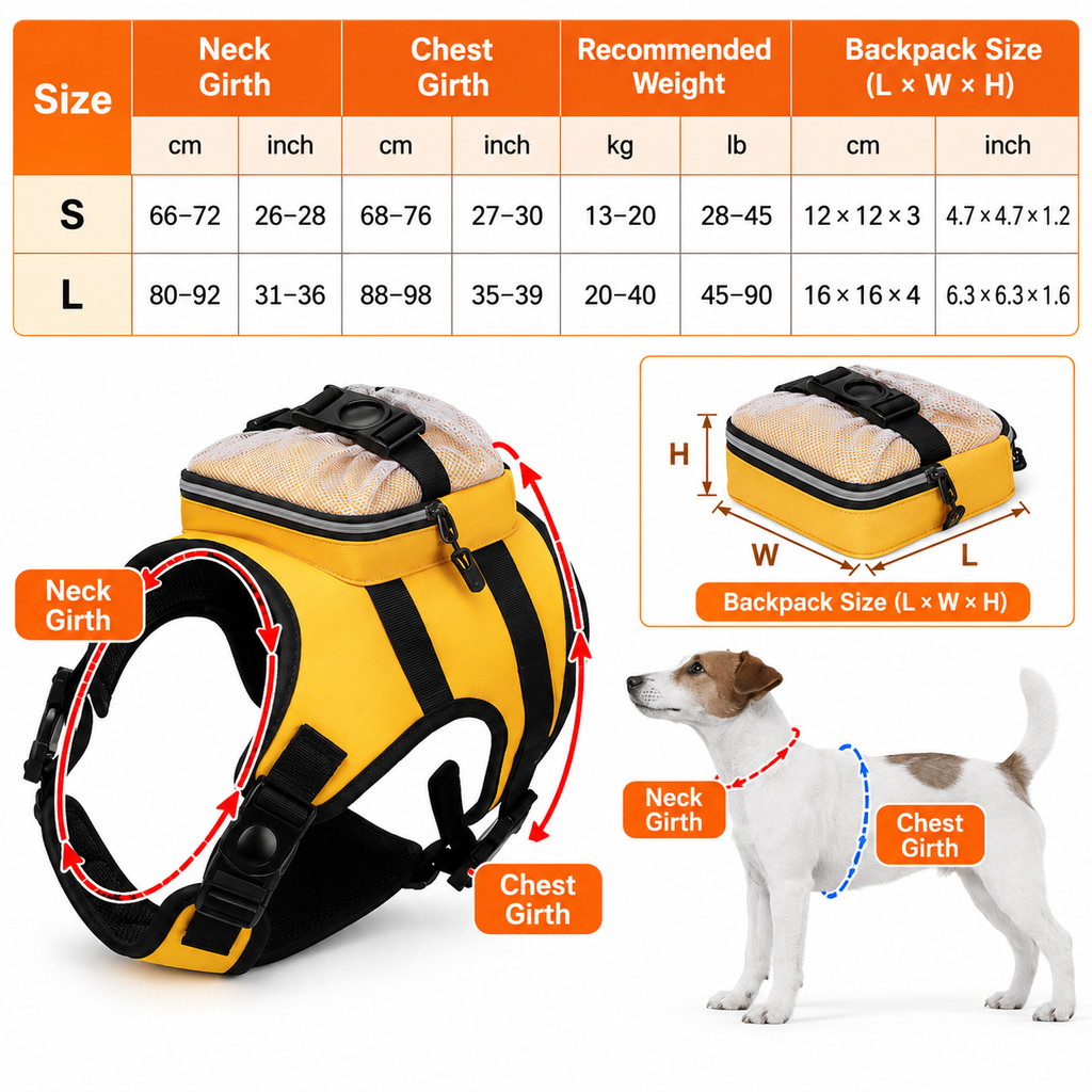Steel Pack No-Pull Backpack Harness – Black, L (22 kg+)